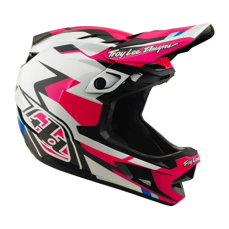 Troy Lee Designs D4 Polyacrylite Full Face Helmet - Roamer - Magenta