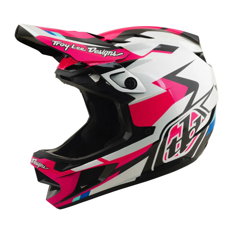 Troy Lee Designs D4 Polyacrylite Full Face Helmet - Roamer - Magenta