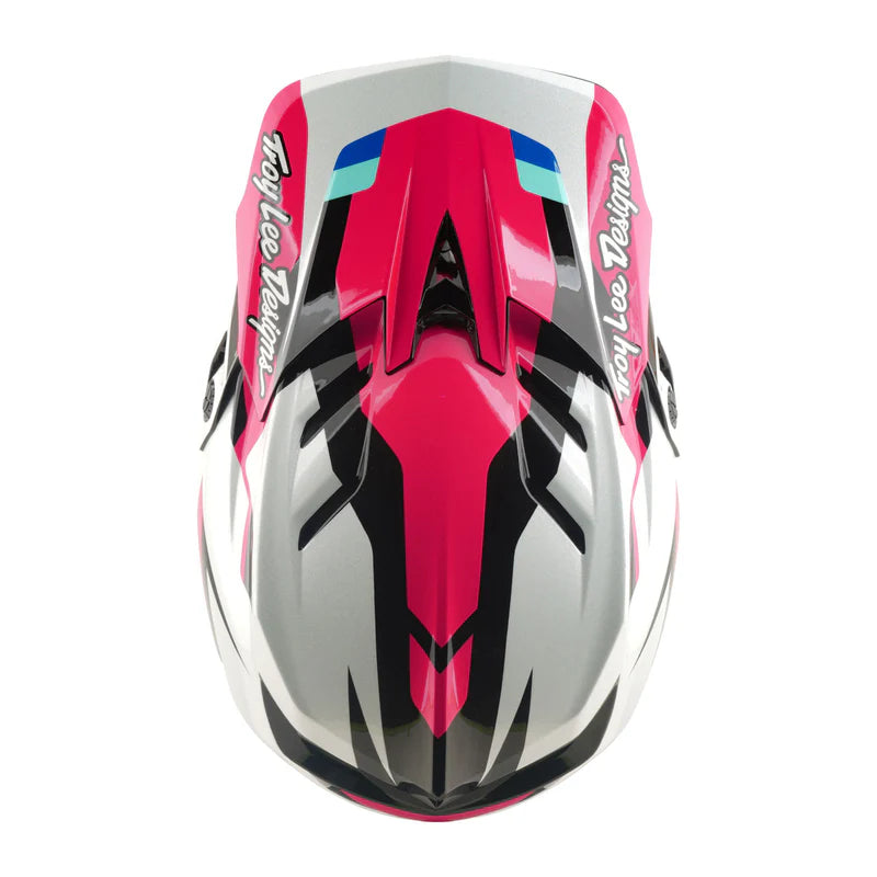 Troy Lee Designs D4 Polyacrylite Full Face Helmet - Roamer - Magenta