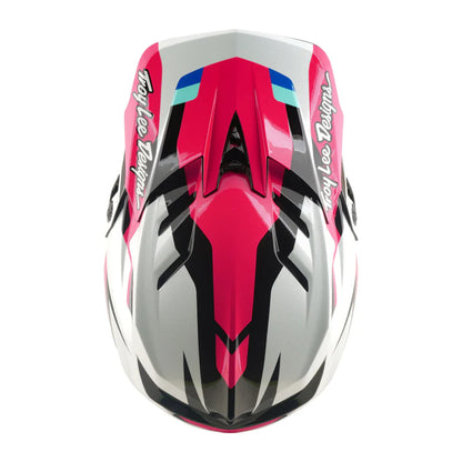 Troy Lee Designs D4 Polyacrylite Full Face Helmet - Roamer - Magenta