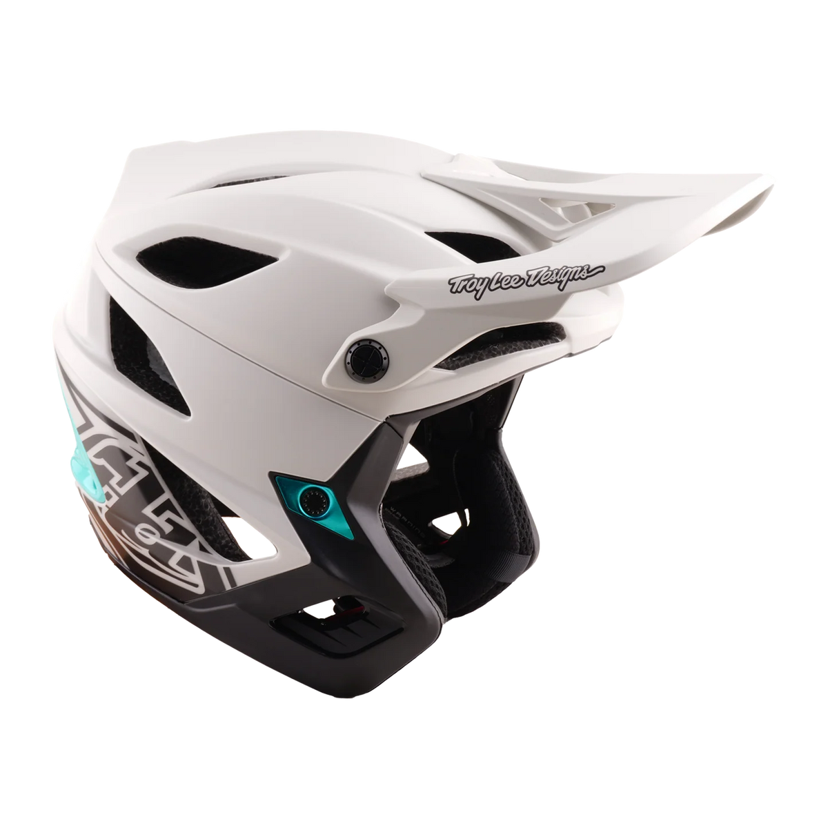Troy Lee Designs Stage Stunt MIPS MTB Helmet - Drone - Pumice-Real Teal
