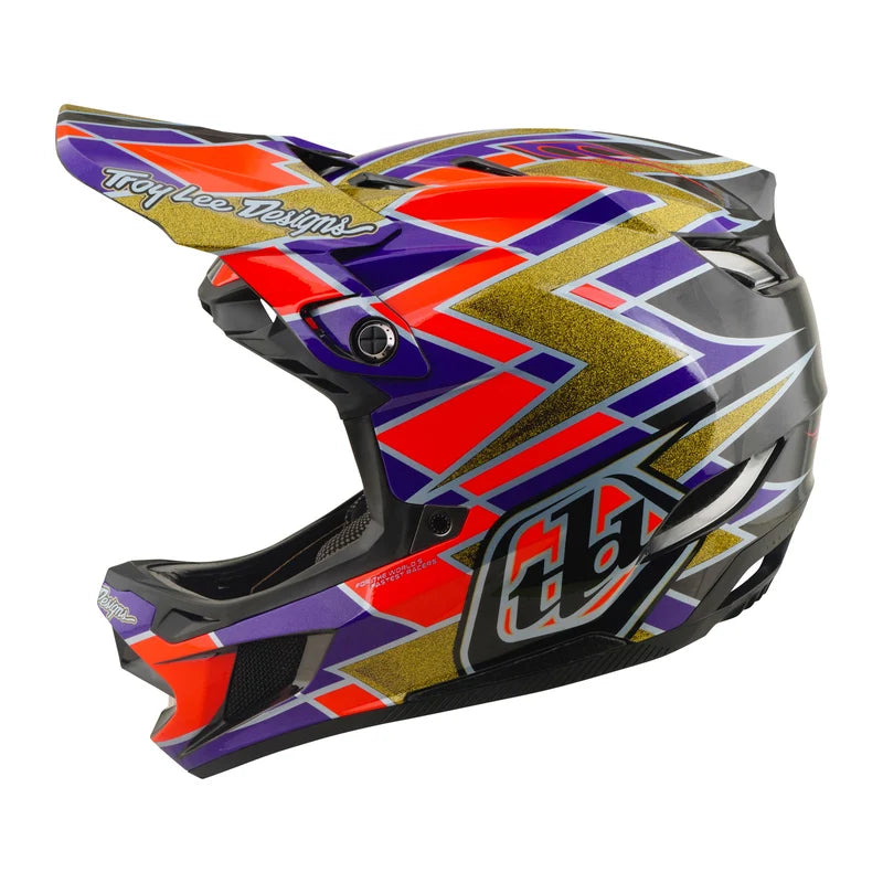 Troy Lee Designs D4 Carbon Full Face Helmet - Flush - Violet