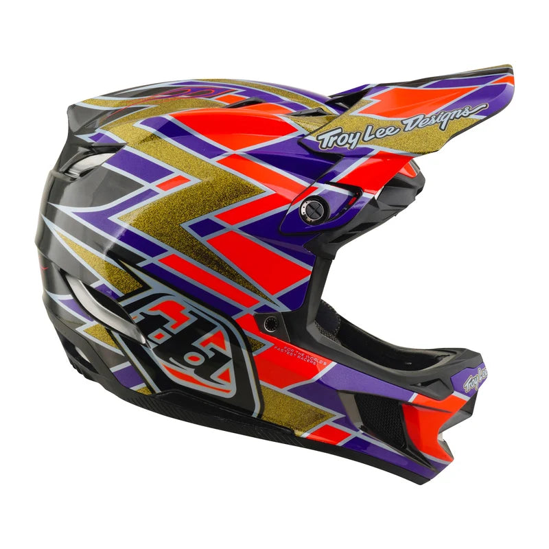 Troy Lee Designs D4 Carbon Full Face Helmet - Flush - Violet