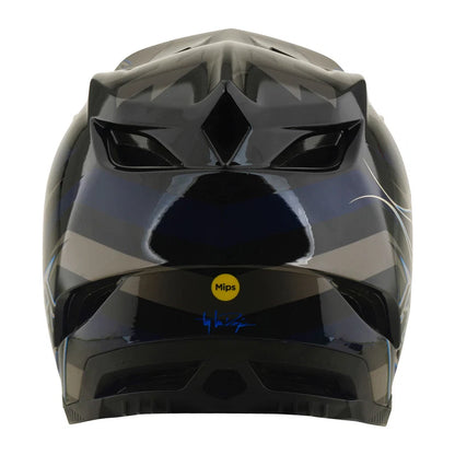 Troy Lee Designs D4 Composite Full Face Helmet - Burst - Gray