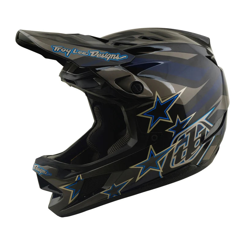 Troy Lee Designs D4 Composite Full Face Helmet - Burst - Gray