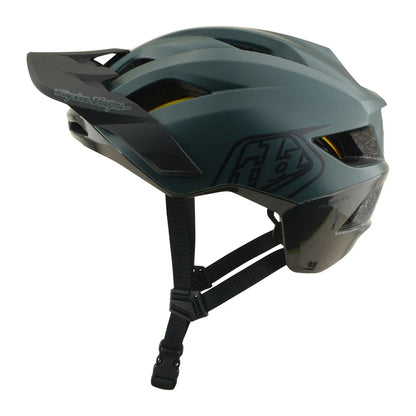 Troy Lee Designs Flowline MTB Helmet - Point - Dark Forest-Charcoal