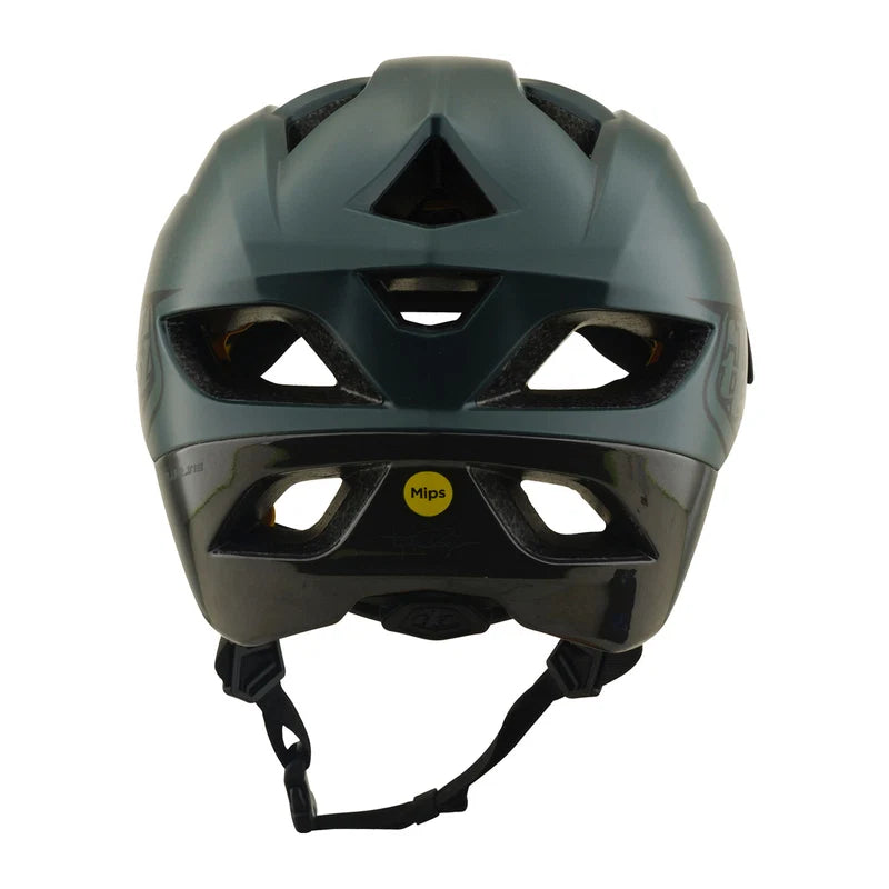 Troy Lee Designs Flowline MTB Helmet - Point - Dark Forest-Charcoal