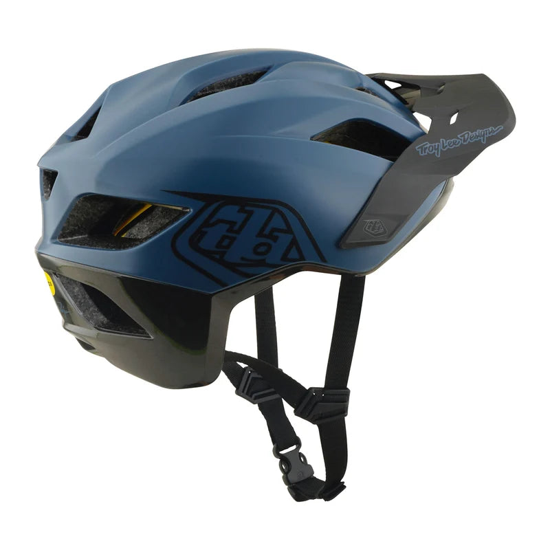Troy Lee Designs Flowline MTB Helmet - Point - Slate-Charcoal