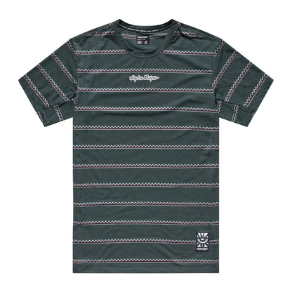 Troy Lee Designs Skyline Short Sleeve Ride Tee - Checked Out - Dark Forest