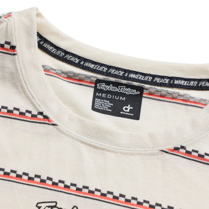 Troy Lee Designs Skyline Short Sleeve Ride Tee - Checked Out - Pumice