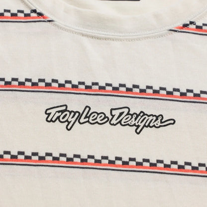 Troy Lee Designs Skyline Short Sleeve Ride Tee - Checked Out - Pumice