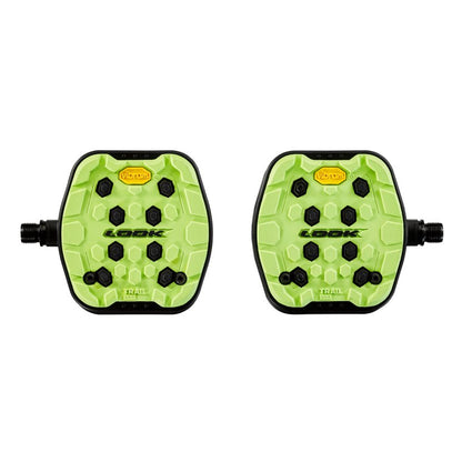 Look GEO Trail Grip Platform Pedals - Lime