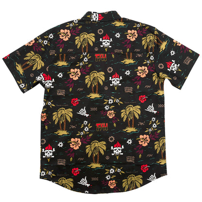 Fashouse Tribe Short Sleeve Button-Up Shirt - Black