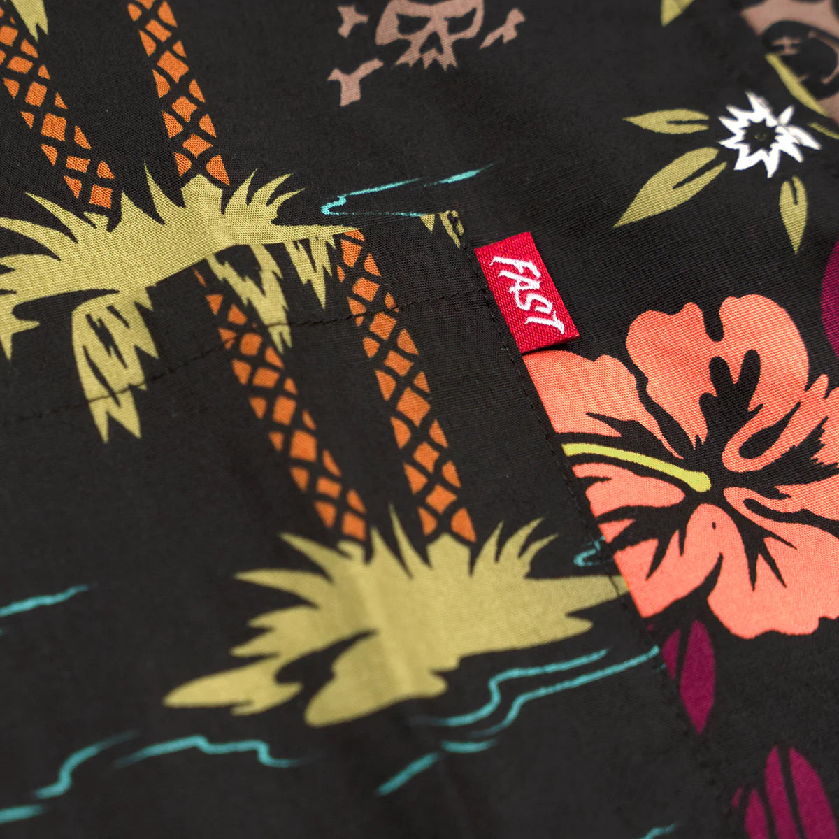 Fashouse Tribe Short Sleeve Button-Up Shirt - Black