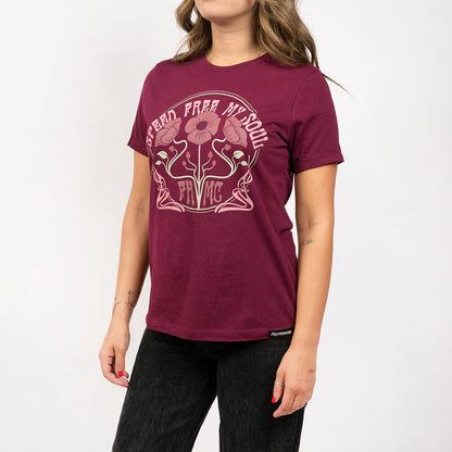 Fasthouse Trinity Tee - Womens - Maroon