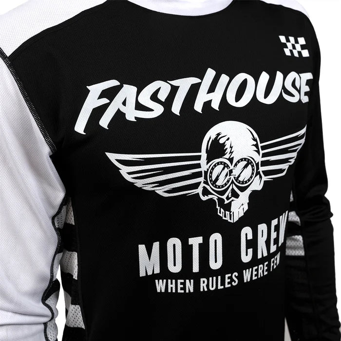 Fasthouse USA Grindhouse Factor Jersey - Youth - Black-White