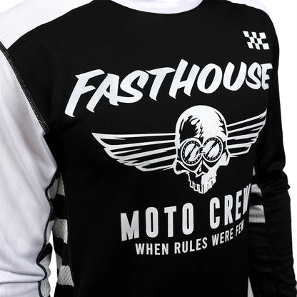 Fasthouse USA Grindhouse Factor Jersey - Youth - Black-White