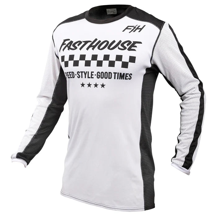 Fasthouse USA Air Cooled Originals Jersey - White-Black