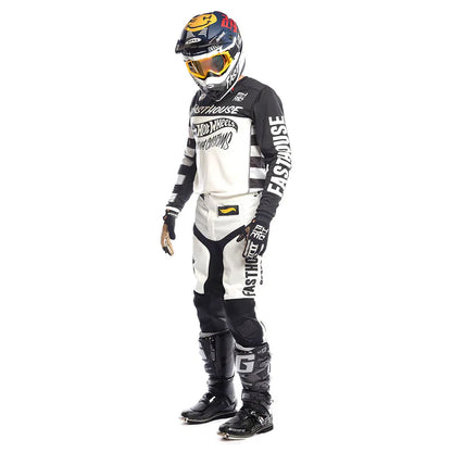 Fasthouse Grindhouse Hot Wheels Jersey - White-Black