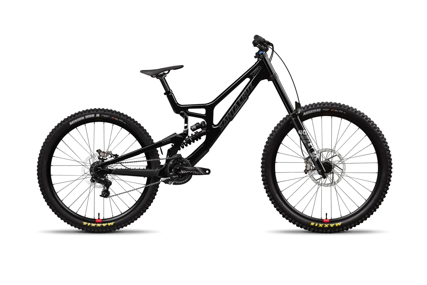 Santa Cruz V10 CC MX - DH S-Kit - Gloss Black Sparkle - 2024