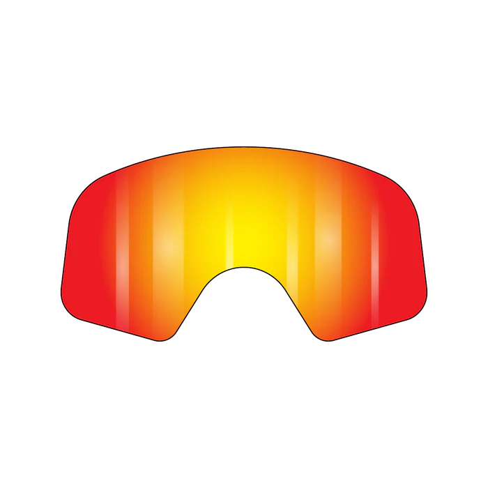 Fasthouse VonZipper Beefy Spare Lexan Goggle Lens - Clear Chrome Orange