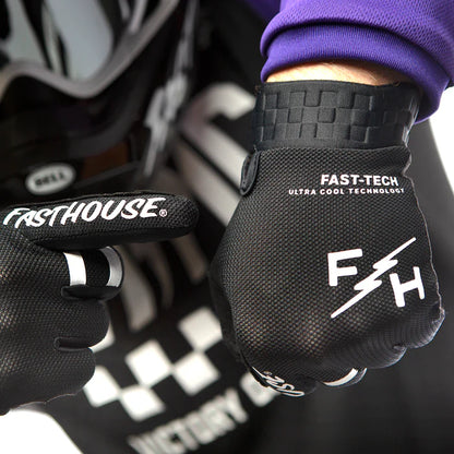 Fasthouse Vapor Glove - Black-Black