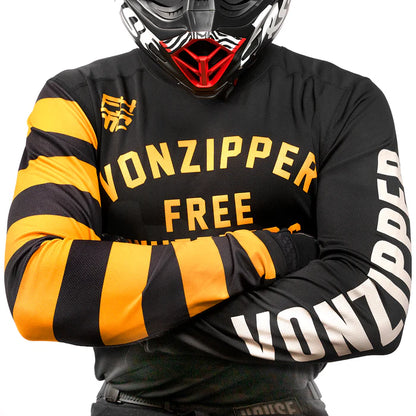 Fasthouse VonZipper USA Barley Moto Jersey - Black