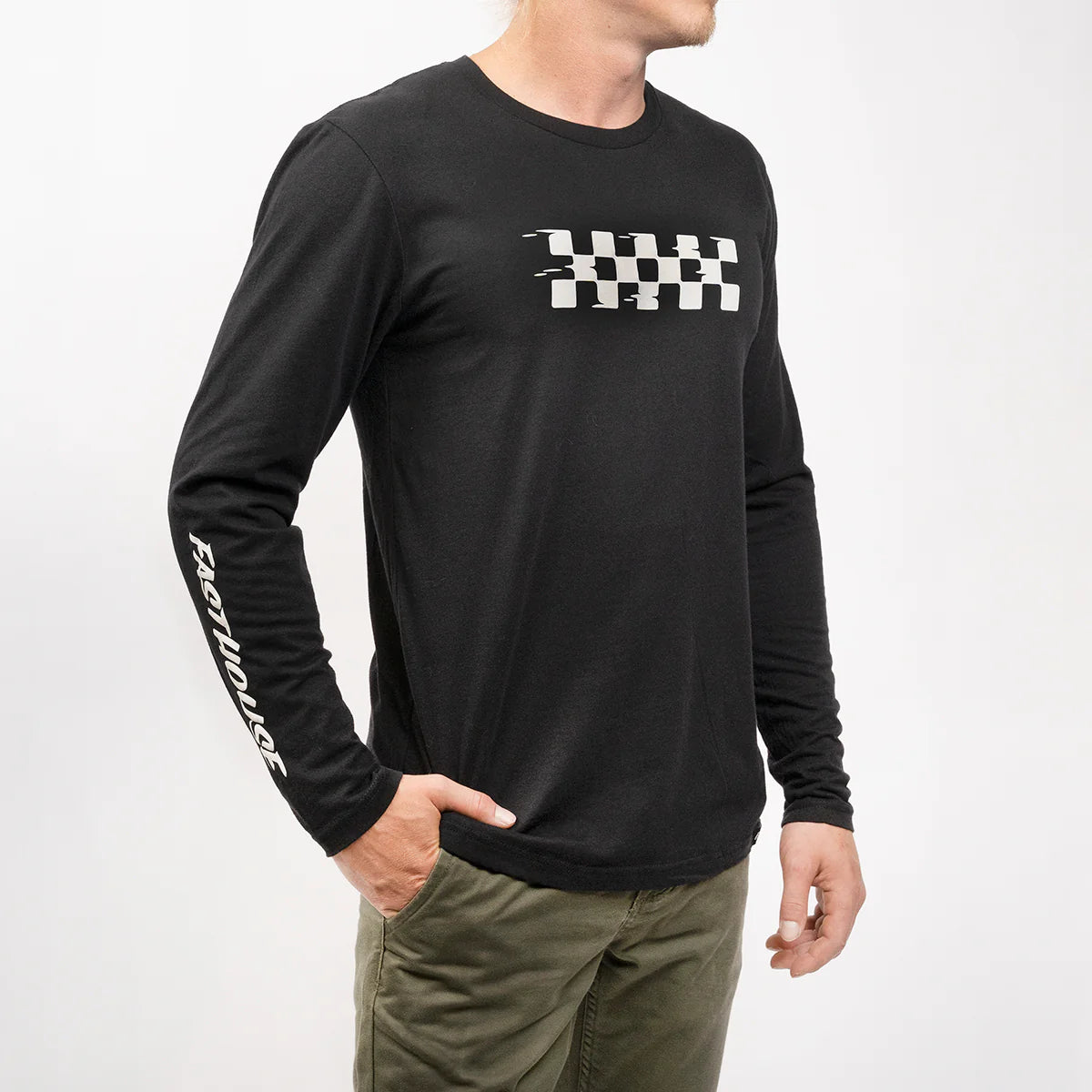 Fasthouse Vortex Long Sleeve Tee - Black