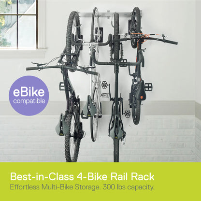 Delta Heavy Duty Rail Rack - 4 Bike