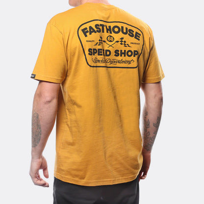 Fasthouse Wedged Tee - Vintage Gold
