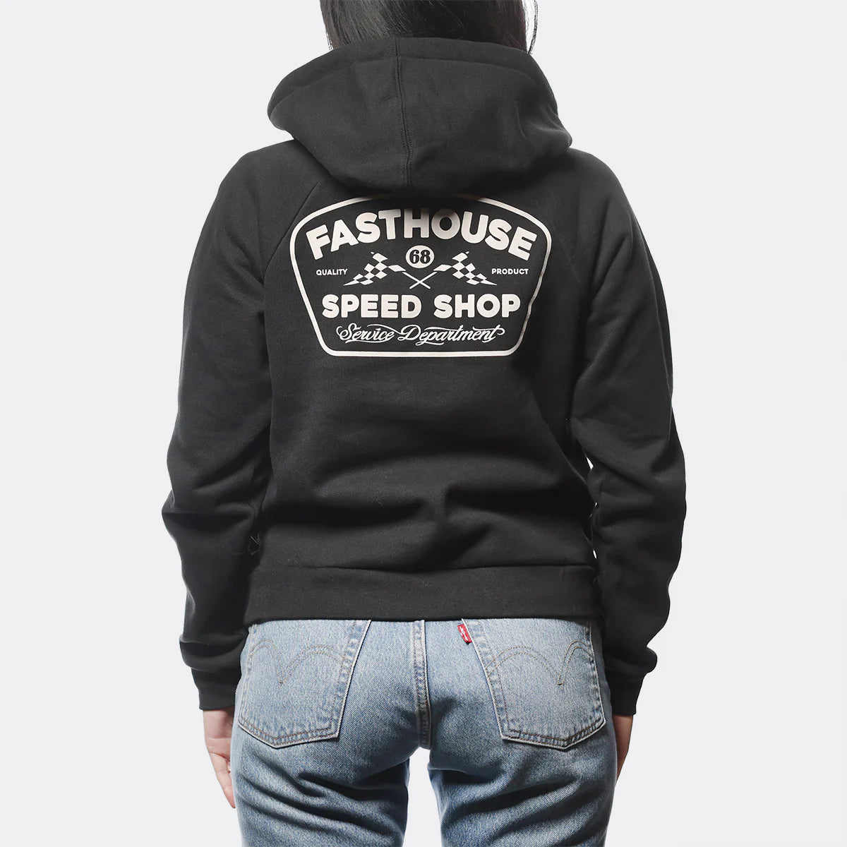 Fasthouse Wedged Hooded Pullover - Womens - Black