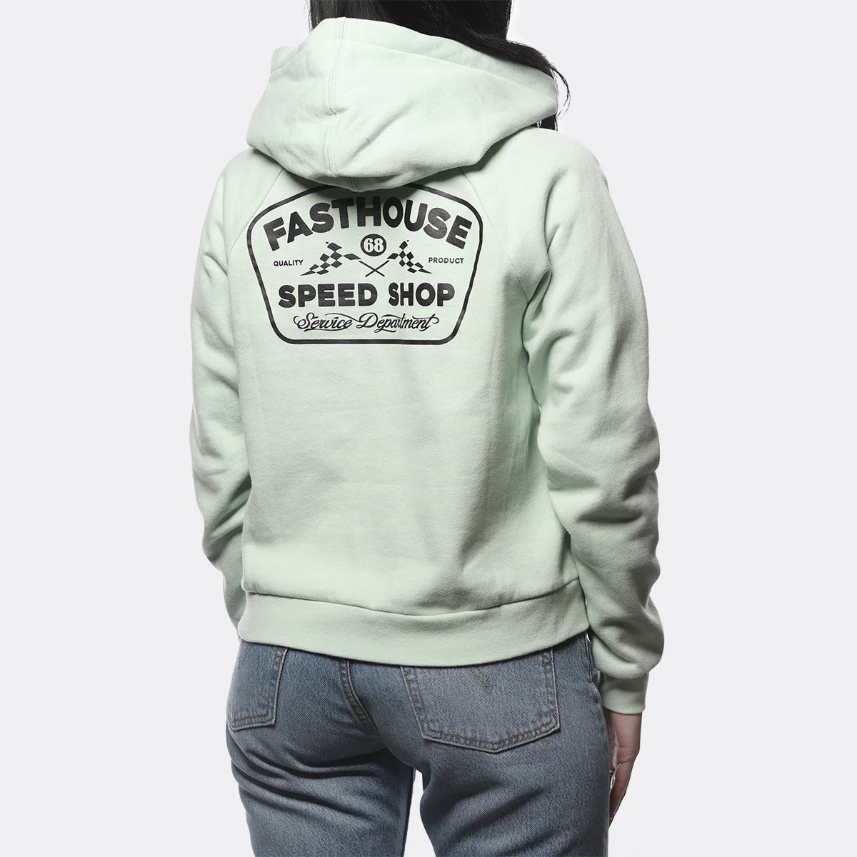 Fasthouse Wedged Hooded Pullover - Womens - Mint