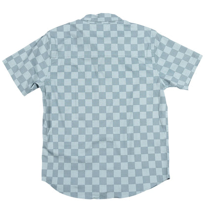 Fasthouse Winston Short Sleeve Button Up Shirt - Blue