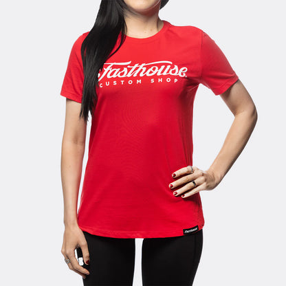 Fasthouse Morris Tee - Womens - Cardinal