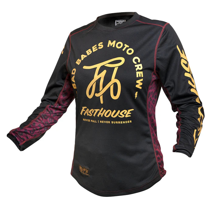 Fasthouse Grindhouse Golden Script Jersey - Womens - Black