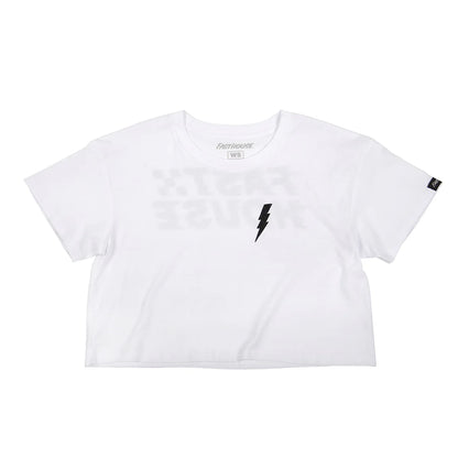 Fasthouse Drift Crop Tee - Womens - White