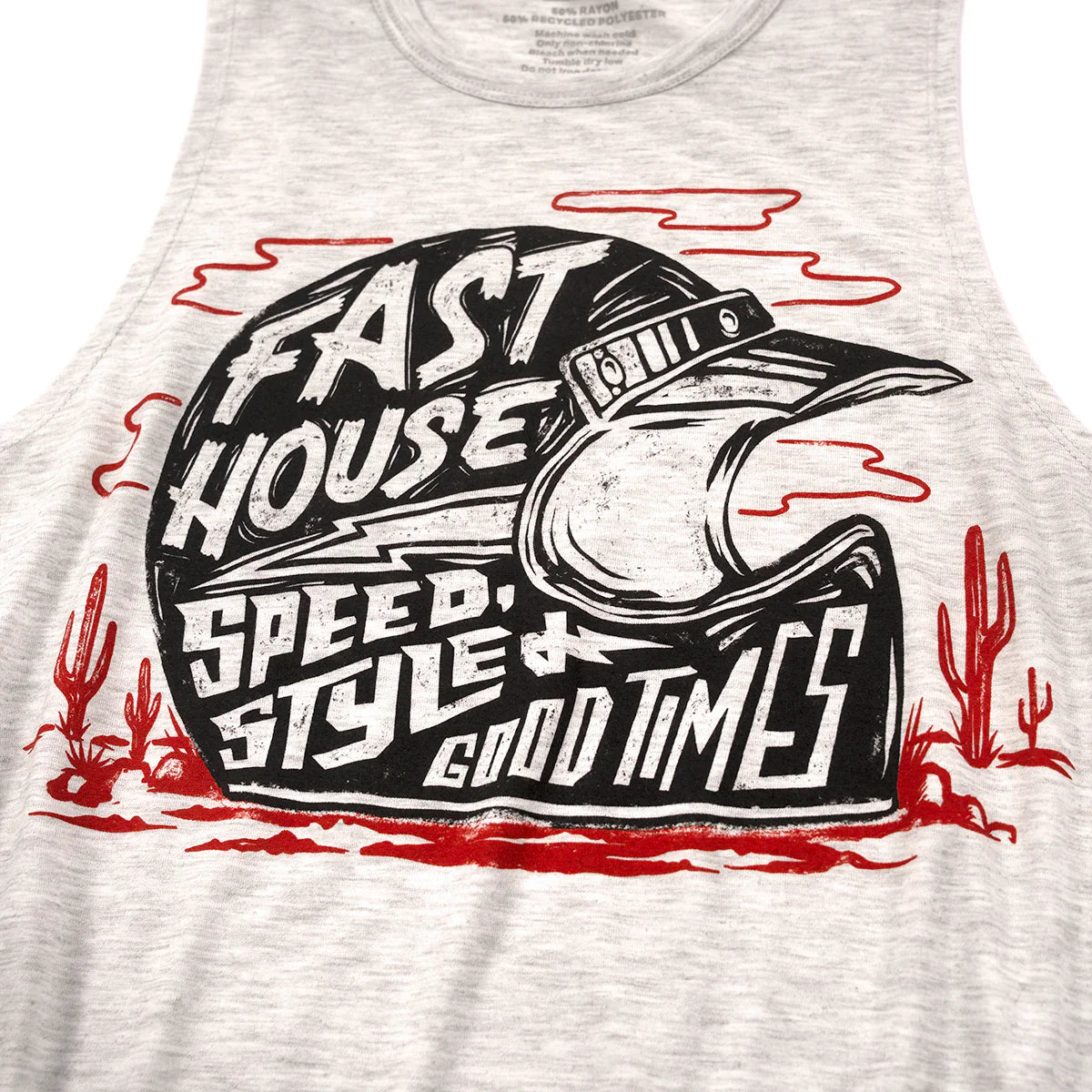 Fasthouse Dust Devil Muscle Tee - Womens - Sand