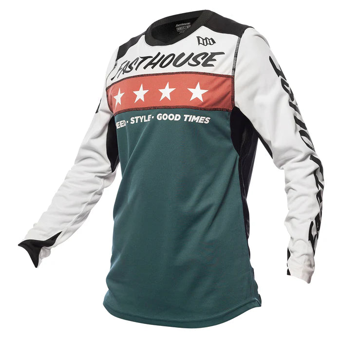 Fasthouse Elrod Astre Jersey - Womens - White-Slate