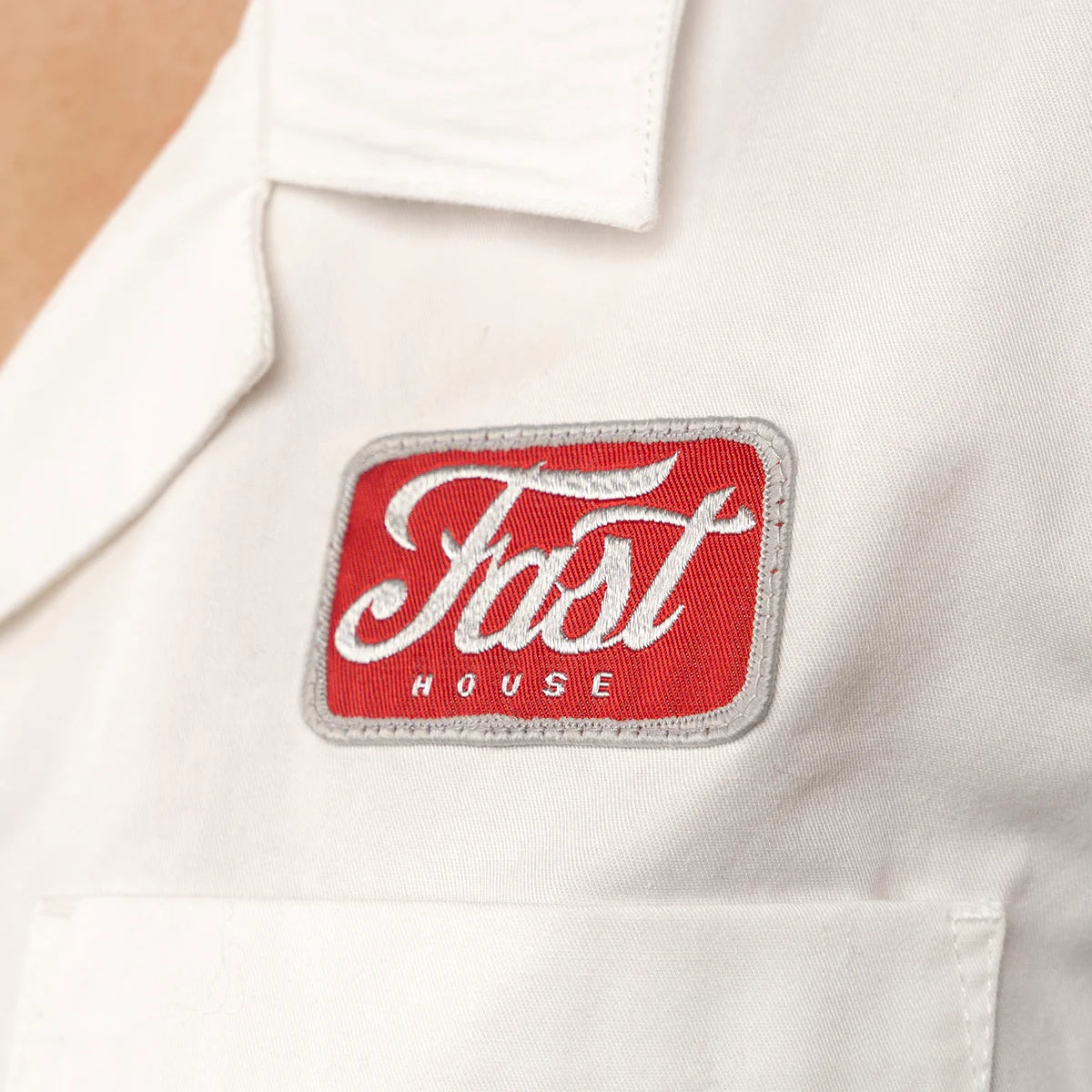 Fasthouse Garage Talk Short Sleeve Button Up - Womens - Off White