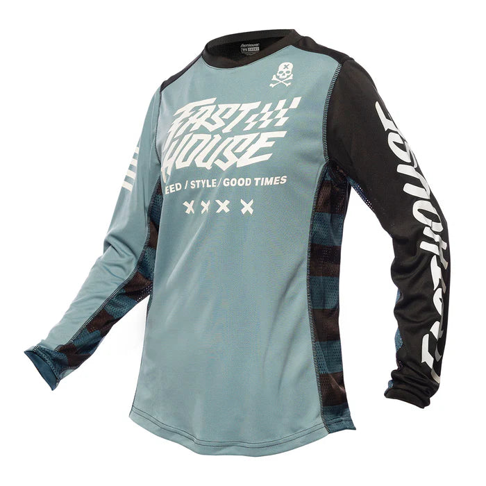 Fasthouse Grindhouse Rufio Jersey - Girls - Slate