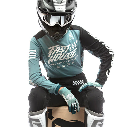 Fasthouse Grindhouse Rufio Jersey - Girls - Slate