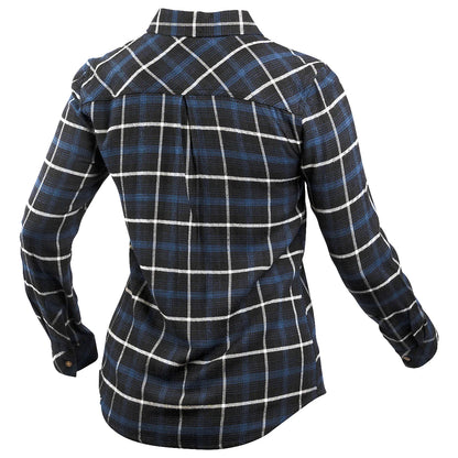 Fasthouse Honey Flannel Shirt - Womens - Dust Blue-Black