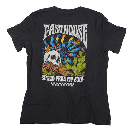 Fasthouse Illusion Tee - Womens - Black Slub