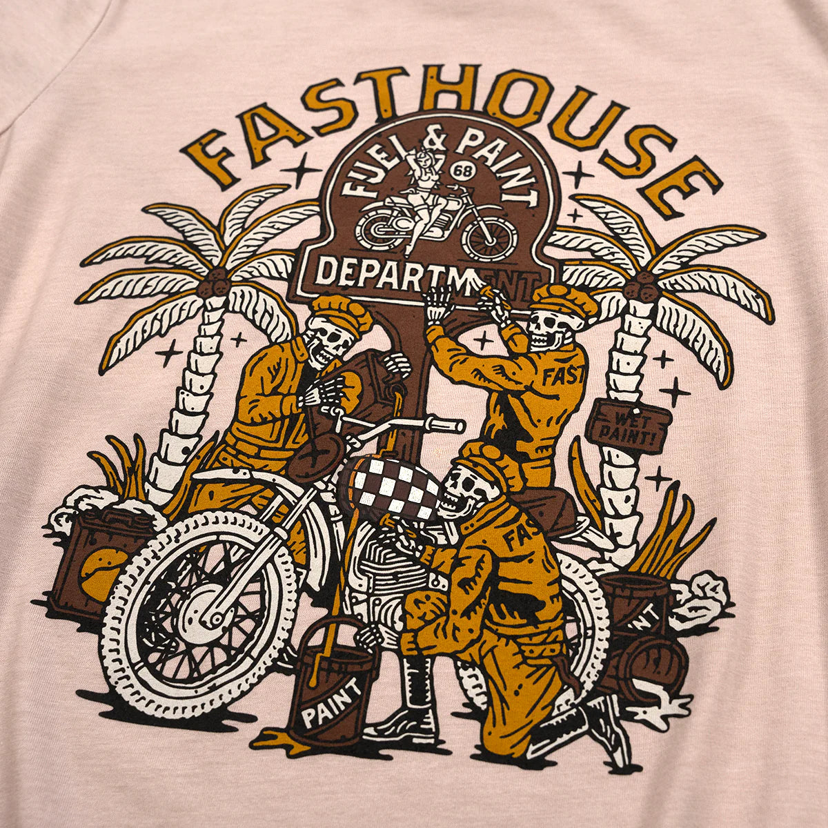 Fasthouse Macabre Tee - Womens - Heather Pink Gravel
