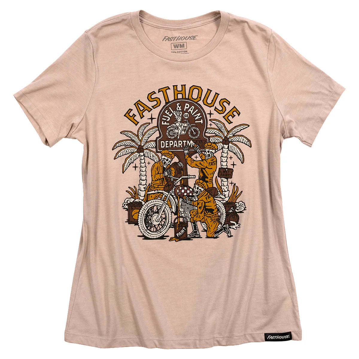 Fasthouse Macabre Tee - Womens - Heather Pink Gravel