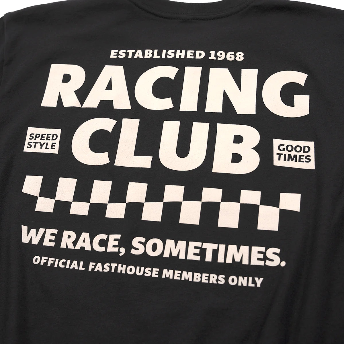 Fasthouse Members Only Crop Tee - Womens - Black