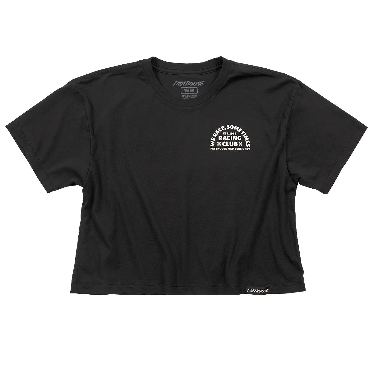 Fasthouse Members Only Crop Tee - Womens - Black