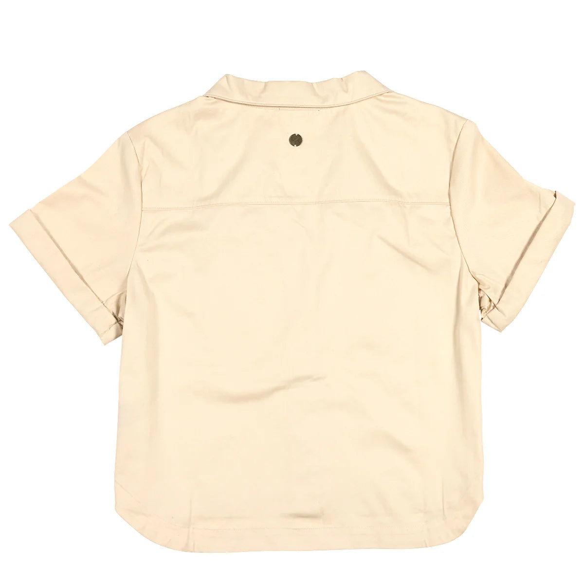 Fasthouse Smoke Show Button Up Crop Shirt - Womens - Cream