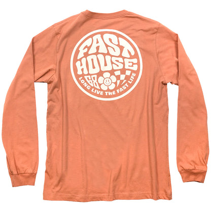 Fasthouse Waxy Long Sleeve Tee - Womens - Terracotta