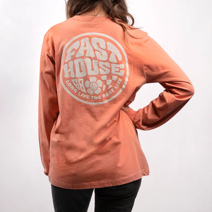Fasthouse Waxy Long Sleeve Tee - Womens - Terracotta